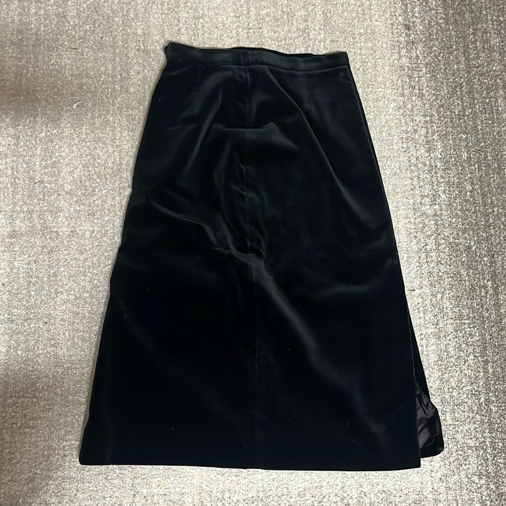 Black Velvet Skirt